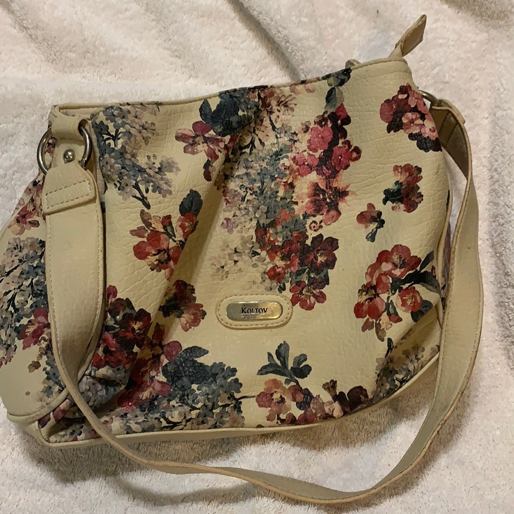 Koltov Floral Pattern Leather Purse